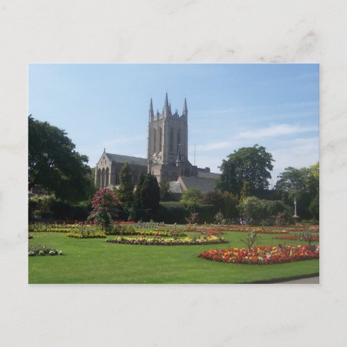 Abbey Gardens Suffolk England Postcard
