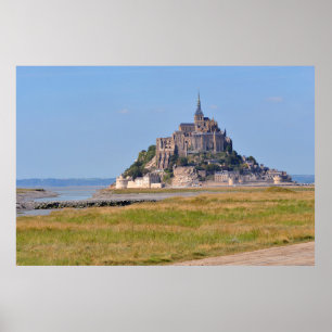 Abbey Mont-Saint-Michel in France Poster