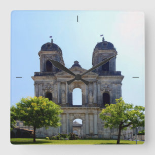 Abbey of Saint-Jean-d'Angély. Square Wall Clock