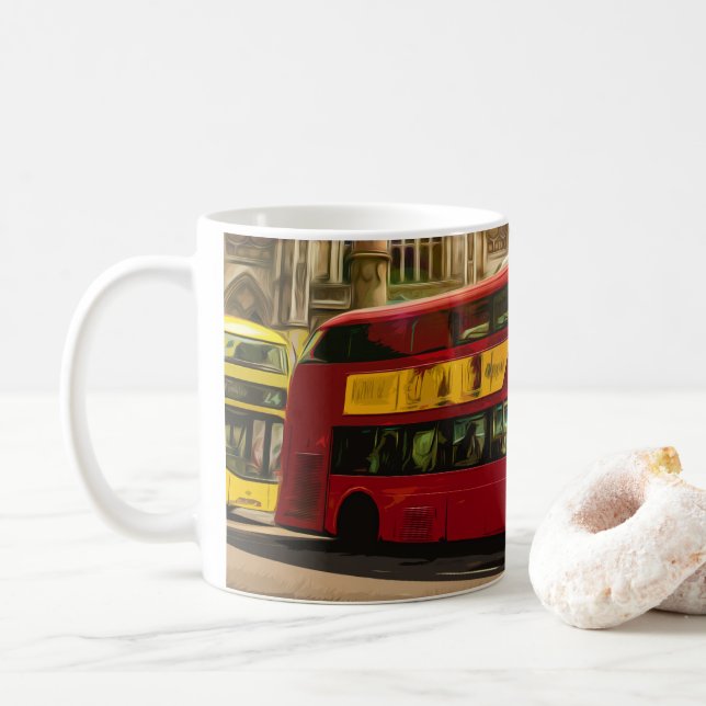  ABBEY ROAD LONDON - ENGLAND'S ICONIC ROAD COFFEE MUG (With Donut)