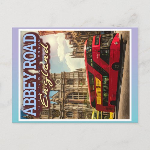 ABBEY ROAD LONDON _ ENGLANDS ICONIC ROAD POSTCARD