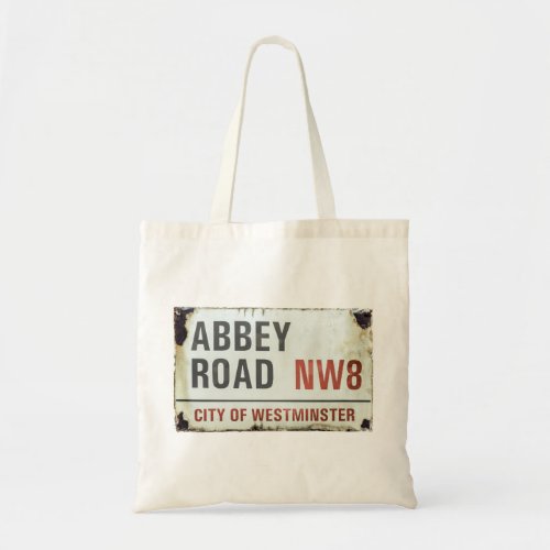 Abbey Road Sign Tote Bag