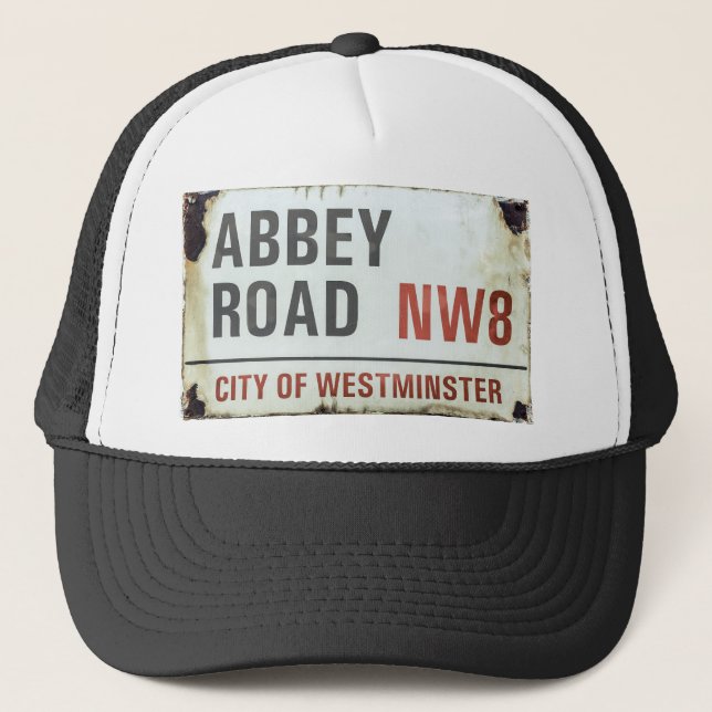 Abbey Road Sign Trucker Hat (Front)