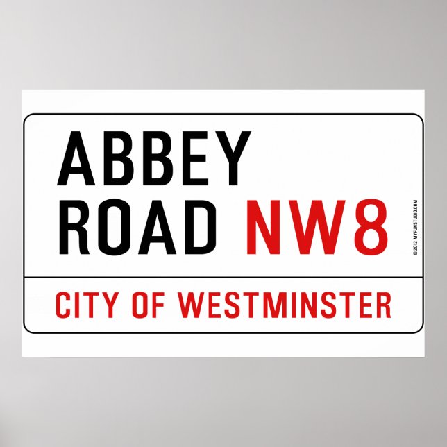 Abbey Road Street Sign (Front)