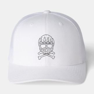 Abbey Skull And Crossbones Trucker Hat