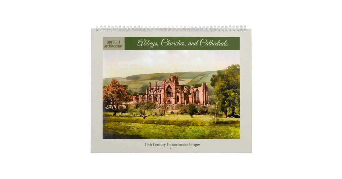 Abbeys, Churches, and Cathedrals 2024 Calendar Zazzle