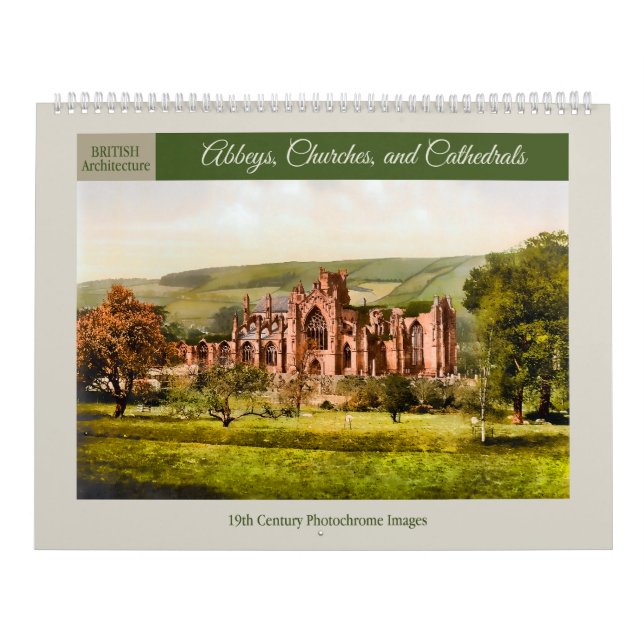 Abbeys, Churches, and Cathedrals 2026 Calendar (Cover)