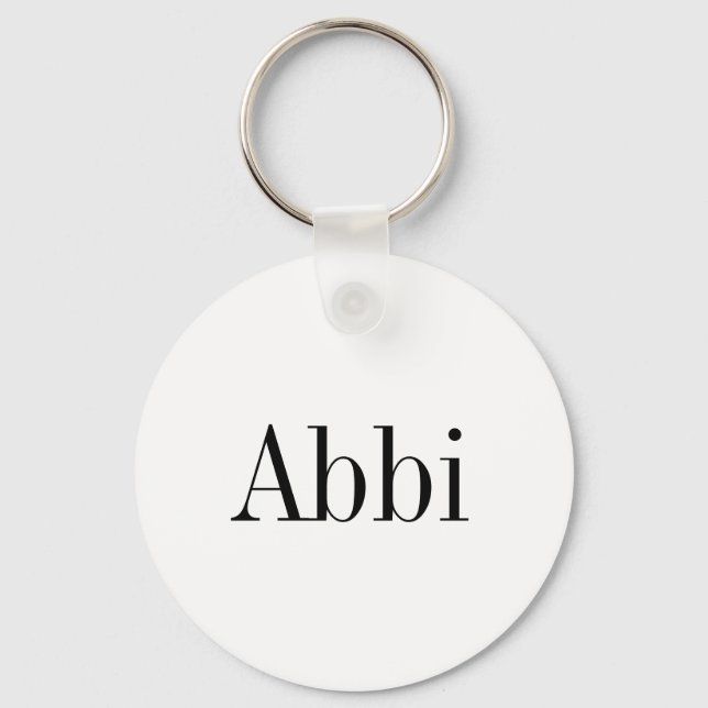 Abbi Name Key Chain (Front)