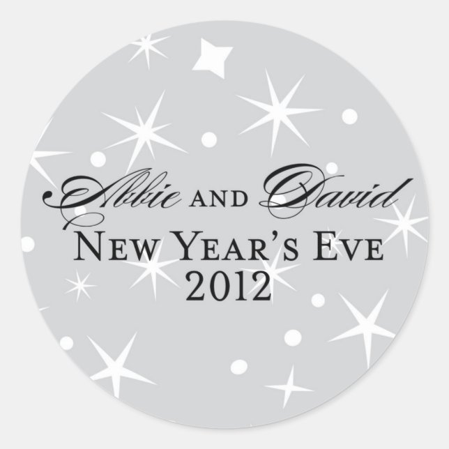 Abbie New Year's Eve Sticker (Front)