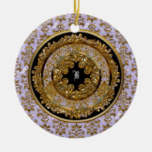 Abbigail Edeline Victorian Customizable Ceramic Ornament (Front)