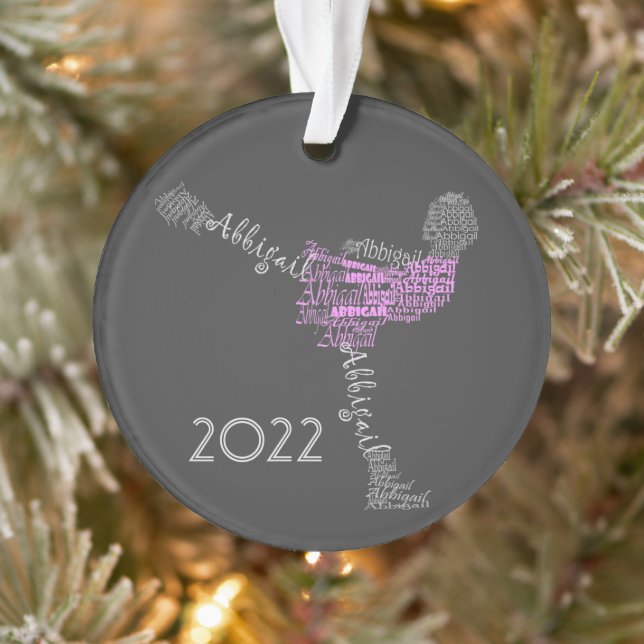 Abbigail Personalized Ice Figure Skater Ornament (Tree)