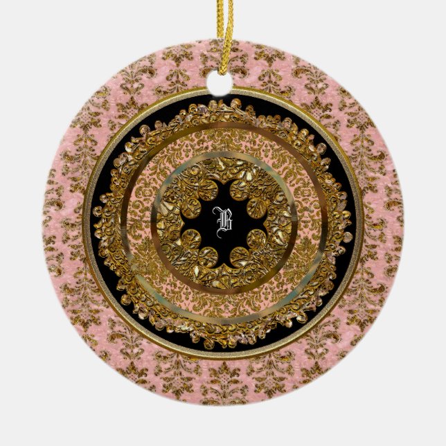 Abbigail Victorian Customizable Ceramic Ornament (Front)