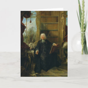 Abbot Nollet in his study, chateau Holiday Card