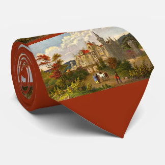 Abbotsford House print  Neck Tie