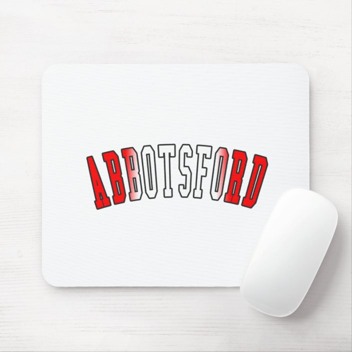 Abbotsford in Canada National Flag Colors Mouse Pad