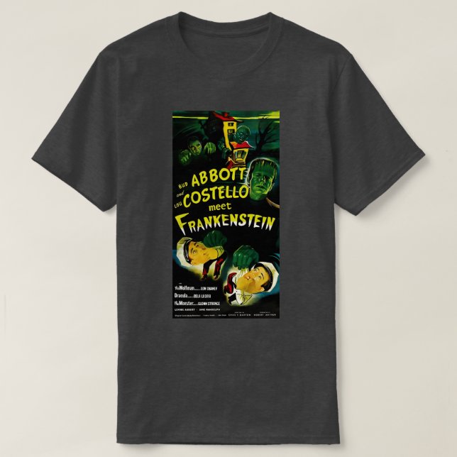 Abbott And Costello Meet  Classic Tshirt Team (Design Front)