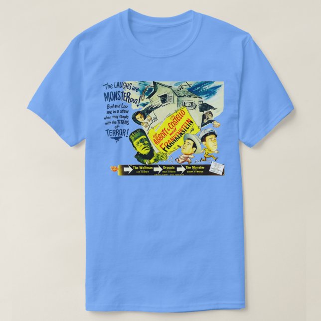 Abbott and Costello Meet T-Shirt (Design Front)