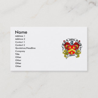 Abbott Family Crest Business Card