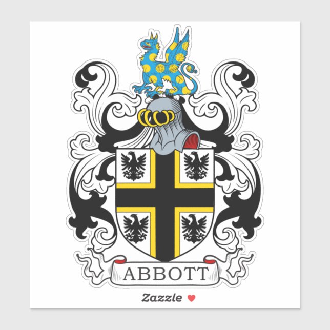 Abbott Family Crest Sticker (Sheet)