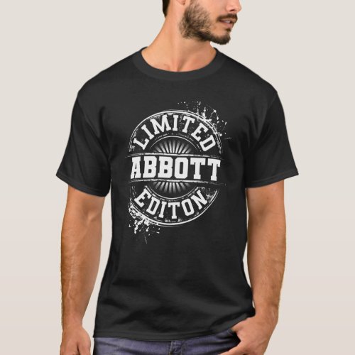 Abbott Funny Surname Family Tree Birthday Reunion  T_Shirt