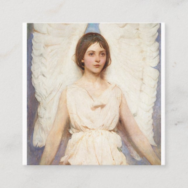 Abbott Handerson Thayer Angel 1921 Square Business Card (Front)