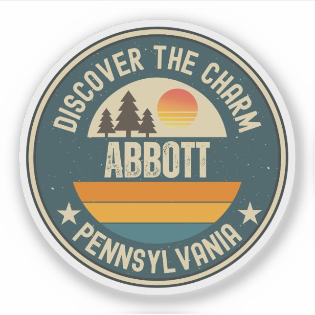 Abbott, Pennsylvania Sticker (Front)