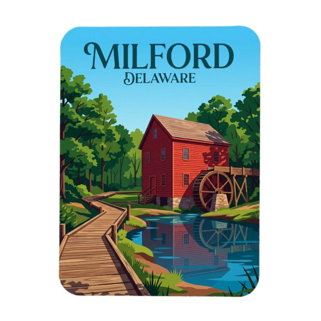 Abbott's Mill Nature Center USA Magnet (Vertical)