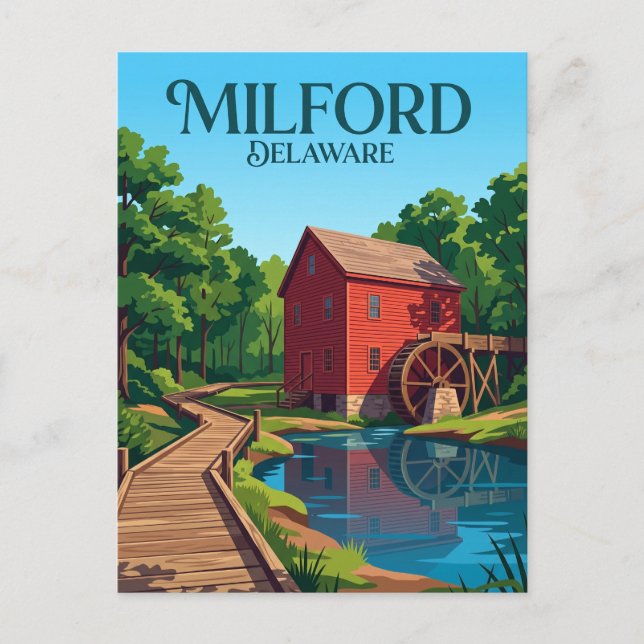 Abbott's Mill Nature Center USA Postcard (Front)