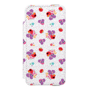 Abby And Elmo 2 Cute Pattern Wallet Case For iPhone SE/5/5s