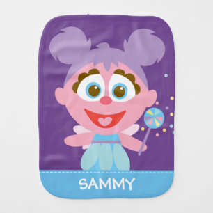 Abby Cadabby Baby Add Your Name Burp Cloth
