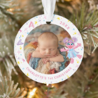 Abby Cadabby Baby's 1st Christmas Photo Ornament