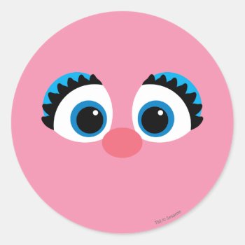Abby Cadabby Big Face Classic Round Sticker by SesameStreet at Zazzle