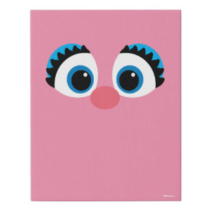 Abby Cadabby Big Face Faux Canvas Print