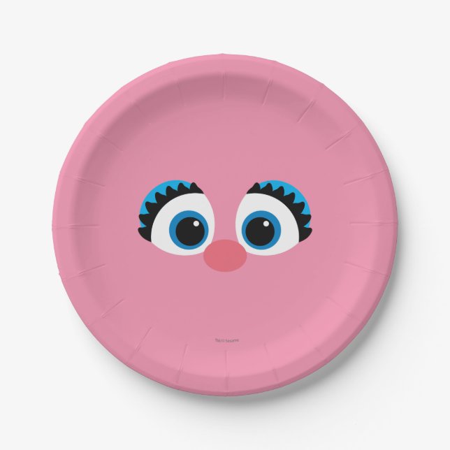 Abby Cadabby Big Face Paper Plates (Front)