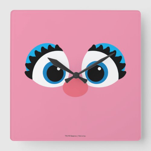 Abby Cadabby Big Face Square Wall Clock