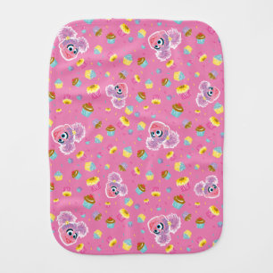 Abby Cadabby Cupcake Party Pattern Baby Burp Cloth