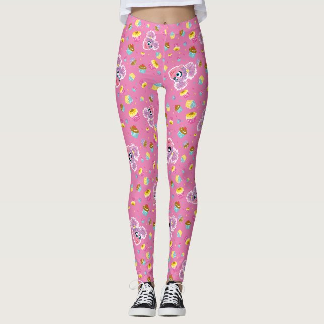 Abby Cadabby Cupcake Party Pattern Leggings (Front)
