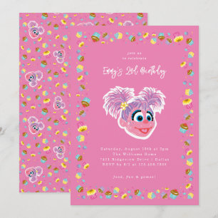 Abby Cadabby Cupcakes & Confetti Birthday Invitation