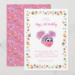 Abby Cadabby Cupcakes & Confetti Birthday  Invitation