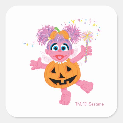 Abby Cadabby  Cute as a Pumpkin Square Sticker