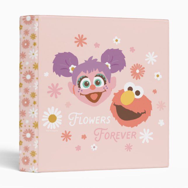 Abby Cadabby & Elmo | Flowers Forever 3 Ring Binder (Front/Spine)