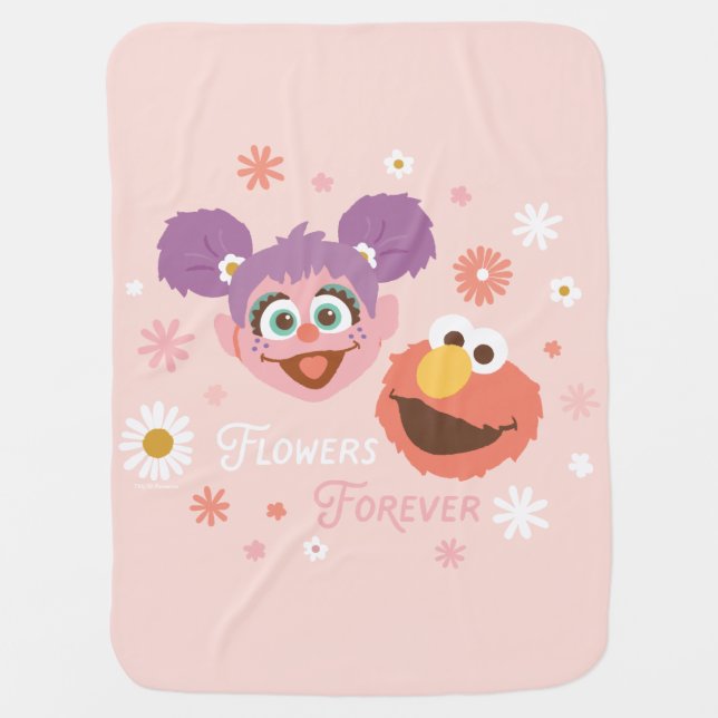 Abby Cadabby & Elmo | Flowers Forever Baby Blanket (Front)