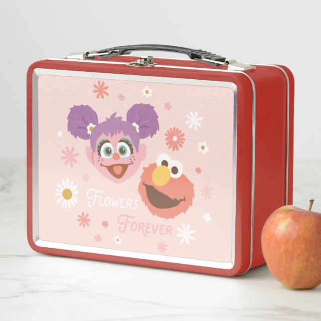 Abby Cadabby & Elmo | Flowers Forever Metal Lunch Box (In Situ)