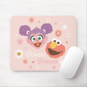 Abby Cadabby & Elmo Flowers Forever Mouse Pad