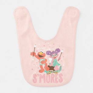 Abby Cadabby & Elmo Let's Have Some More Smores Baby Bib