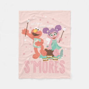 Abby Cadabby & Elmo   Let's Have Some More Smores Fleece Blanket
