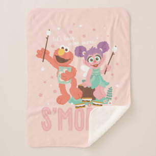 Abby Cadabby & Elmo   Let's Have Some More Smores Sherpa Blanket