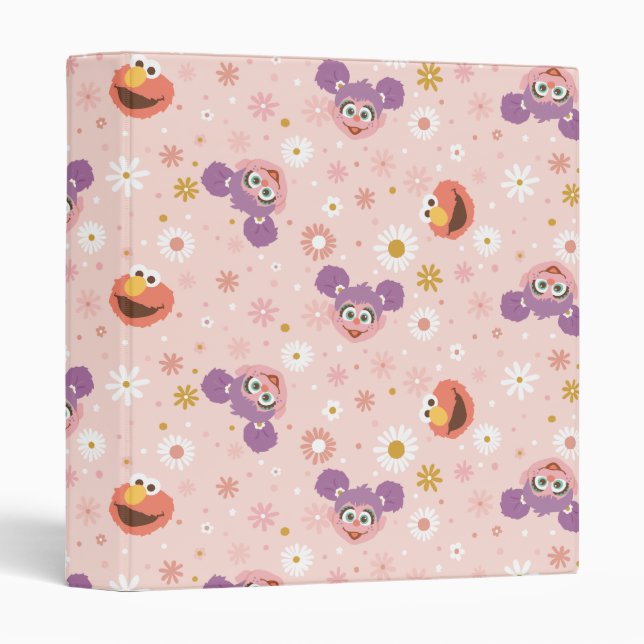 Abby Cadabby & Elmo | Woodland Pattern 3 Ring Binder (Front/Spine)