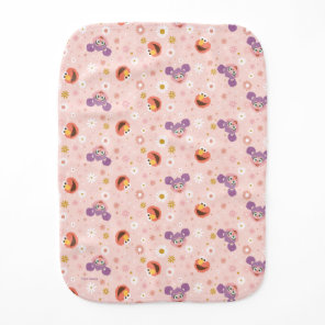 Abby Cadabby & Elmo | Woodland Pattern Baby Burp Cloth