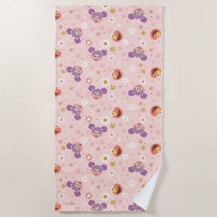 Abby Cadabby & Elmo Woodland Pattern Beach Towel